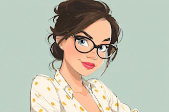 draw your cartoon portrait in disney style