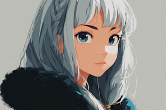 draw anime character an illustration