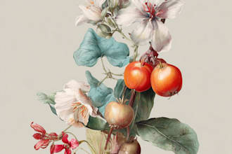 make a botanical watercolor illustration
