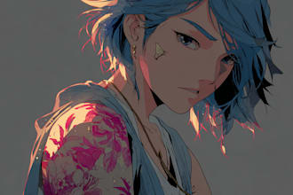make anime tattoo design