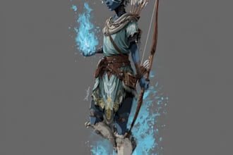 illustrate your ttrpg oc, vtm, fantasy, dnd character art