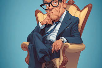 create a hilarious political or satirical cartoon