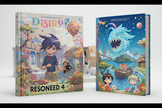 do 3d children book illustration and book covers