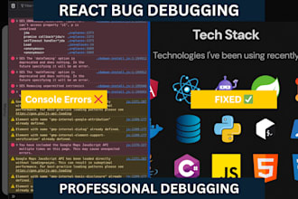 debug and fix bugs in your react or angular app