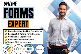 do housekeeping service booking feedback form jotform form io qualtrics zoho