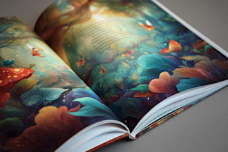 illustrate expressive children book pages