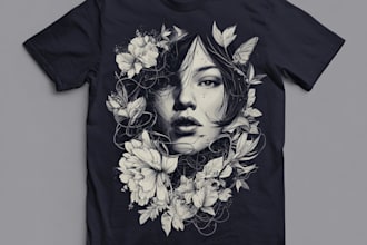 do t shirt design in cartoon illustrations