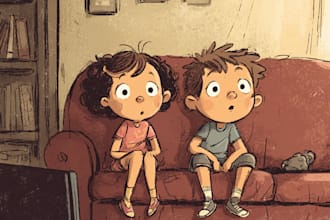 paint penciling of children books, and comic books