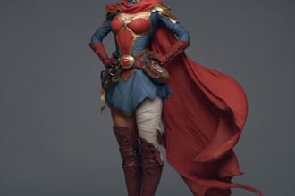 draw your superhero character in comic style