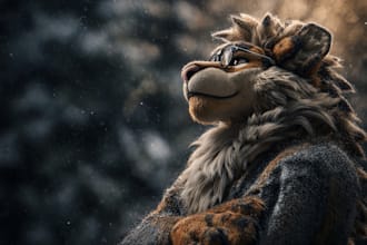 draw character with furry, anime, and cartoon style