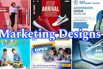 design the social media posters and banners