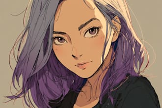 draw anime,fanart portrait illustration