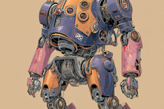 draw sci fi, star wars, mecha, sprite dnd art