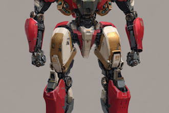 make your high quality mecha illustration for your need