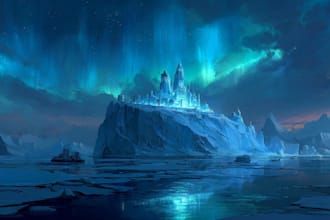 design fantasy background, landscape art
