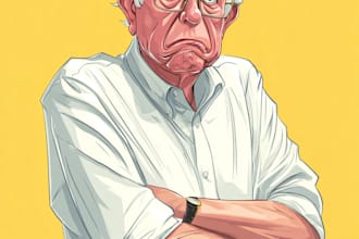 draw a political cartoon or caricature design