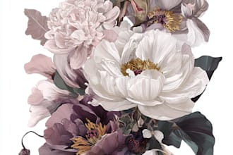 create botanical watercolor illustration in unique style