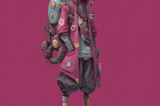 design and illustrate realistic characters