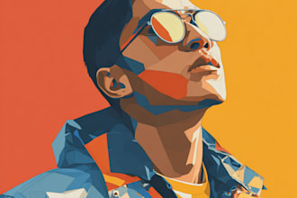 create your picture into vector portrait