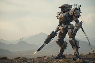 draw or design mechs robots concepts