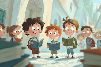 draw illustrations for children book