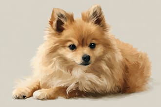 draw your pet or animal to realistic vector