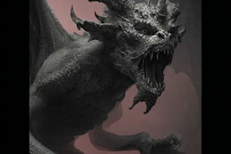 draw horror or fantasy monster or creature for you
