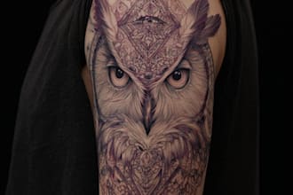 design colorful tattoo art that brings