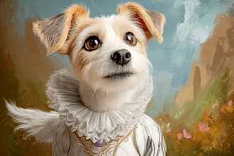 create amazing disney pet portrait