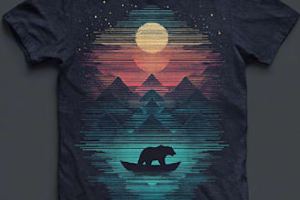 design custom t shirt graphics and t shirt illustrations
