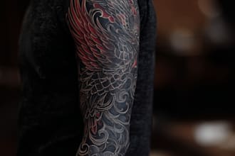 create unique custom tattoo design as an experienced tattoo