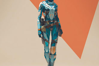 make your star wars sci fi character art