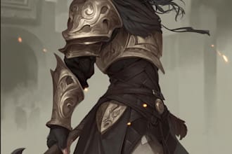 create character art, fantasy art and concept art