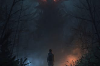 draw a fantasy horror art and horror character