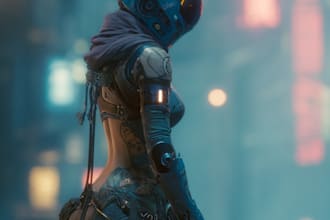 draw concept art of a science fiction city and cyberpunk