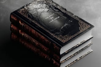 design fantasy book cover, paperback cover, or kindle cover