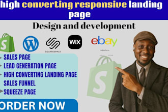 create high converting landing page or sales funnel