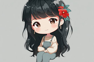 draw cute chibi art commissions