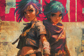 do cruixie comic book design cover anime manga book illustration graphic novel