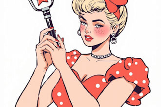 draw a pin up girl and pin up girl character art