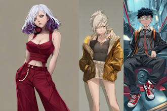 draw anime, manga or game characters