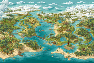 do modern vector maps, rv maps, events, or city maps in illustrator