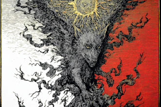 create a dark, horror, underground art illustration