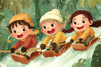 draw children book illustration