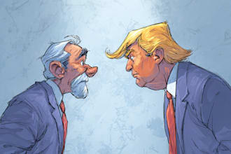 draw a political themed cartoon for you