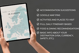 plan a personalised travel itinerary with daily activities, maps and tips