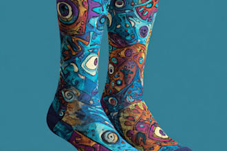 create beautiful socks design