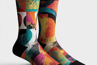 unique socks design creative socks pattern for your brand