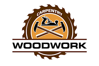 make woodwork and carpentry logo design