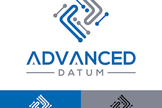 design a futuristic advanced datacenter compute logo for your tech brand